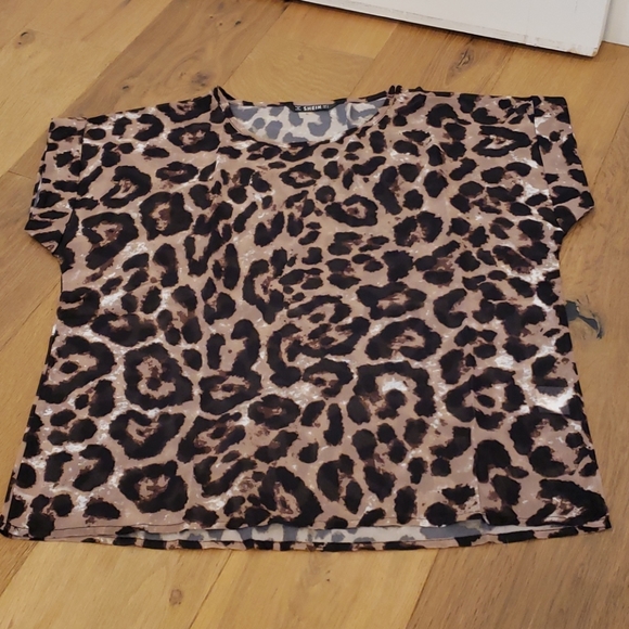 Sheer Leopard Blouse - Picture 6 of 10